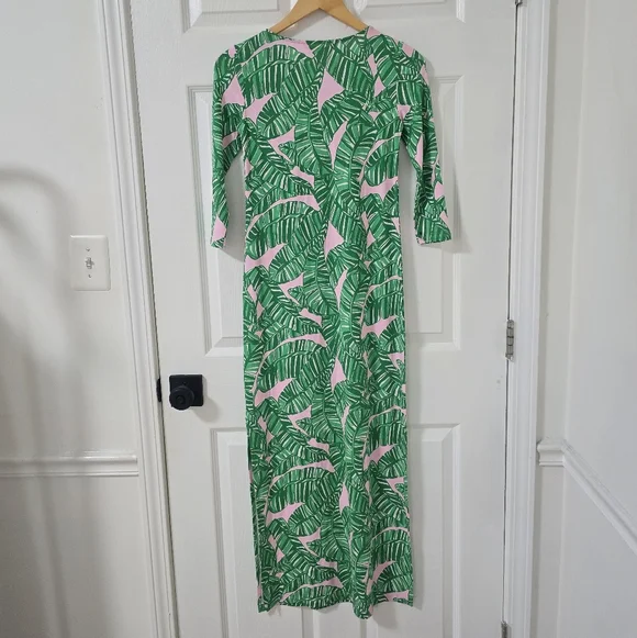 Lilly Pulitzer Morgann 3/4 Sleeves Maxi Dress New Size XXS - Picture 9 of 11